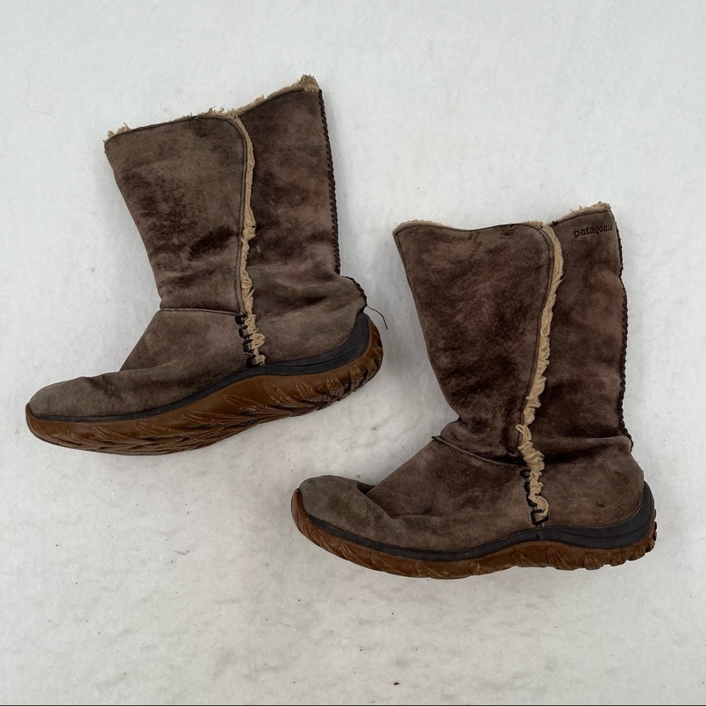 PATAGONIA Womens Lugano Waterproof Boots Velvet Brown size: 7.5 - Picture 10 of 11